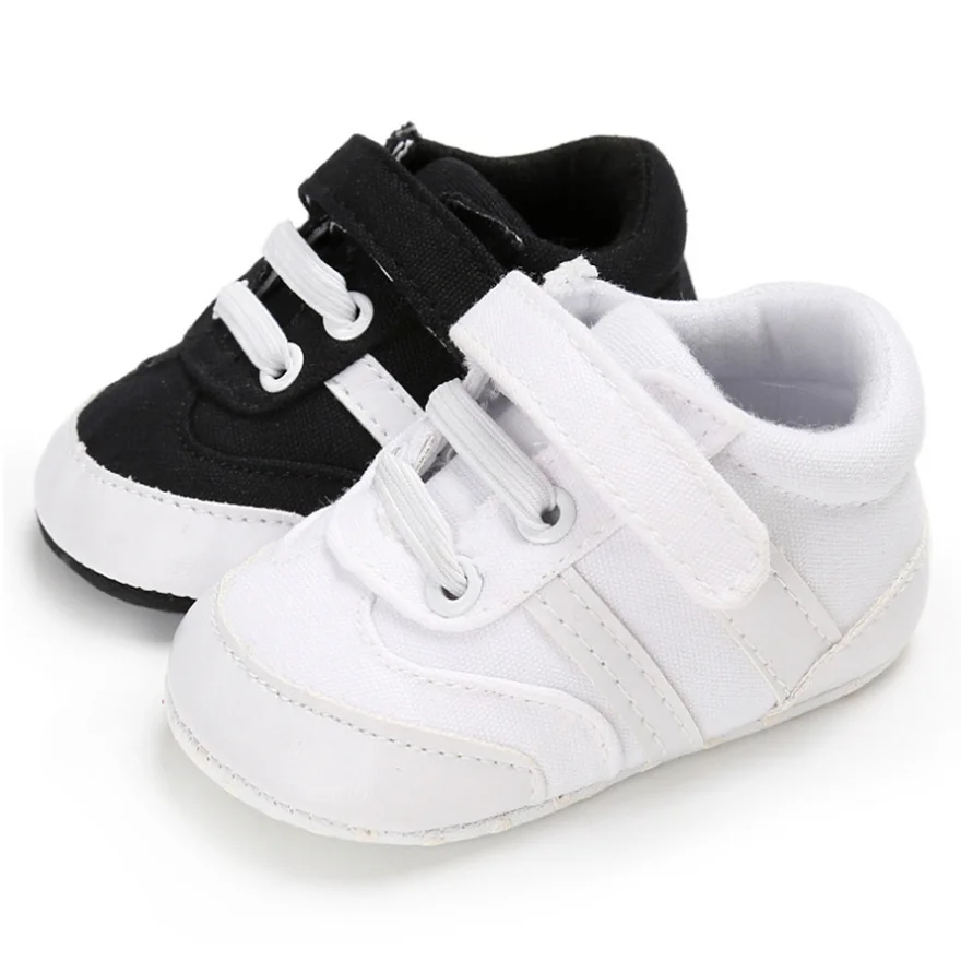 

2018 0-18M Warm Baby Boy Sneakers Black Anti-Slip Sole Scarpe Newborn Chaussure White Casual Booties Boy Baby Shoes Bebe Zapatos
