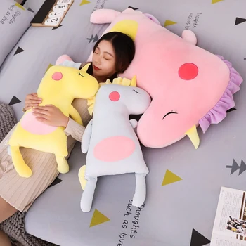 

Kawaii Unicorn Plush Pillow Soft Stuffed Cushion Cartoon Animal Pillow Unicorn Plush Toy Kid Pregnant Woman Pillow Girl Gifts