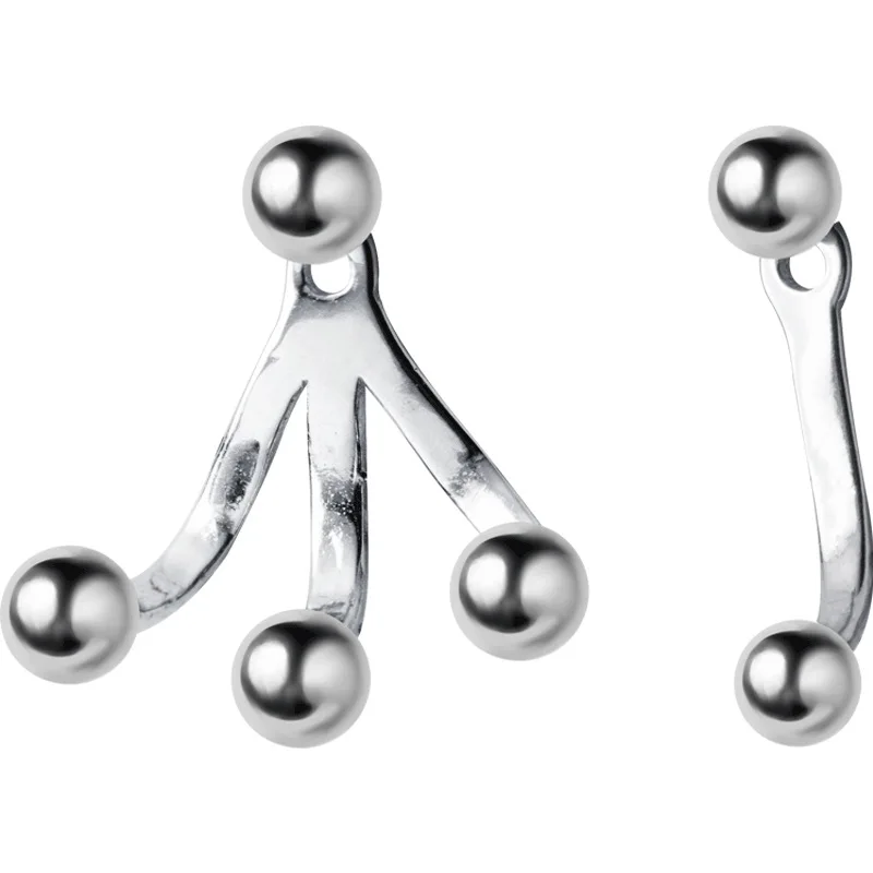 Korean Earrings unique 925 Sterling Silver Jewelry Dropshiping 2019 Fashion Unusual Products Beads Stud Fine | Украшения и