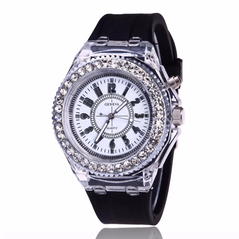 ladies analogue watch with backlight