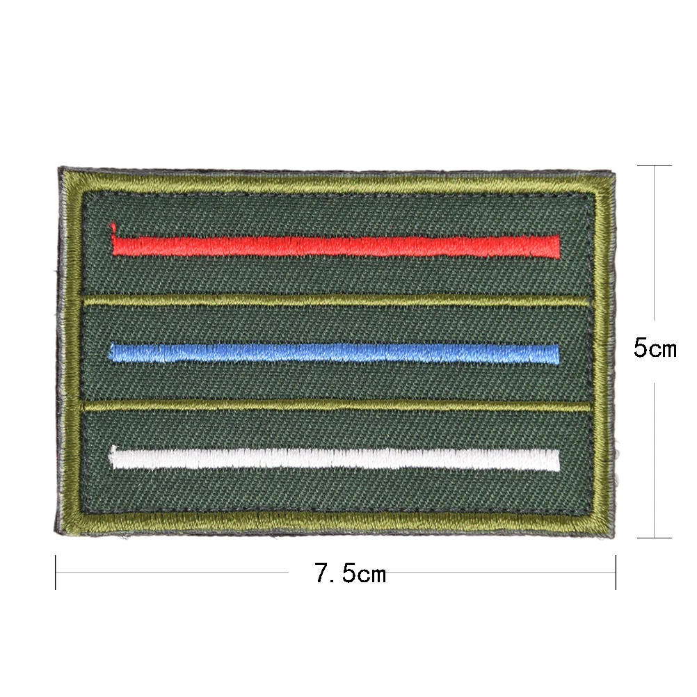 Нашивка с вышивкой, российский флаг, российский телевизионный крепеж, военная эмблема, боевой дух, Тактический Костюм с аппликацией, вышитые нашивки