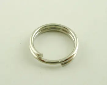 

8SEASONS 500 PCs Silver Color Double Loop Split Open Jump Rings 7mm Dia. (B03573)