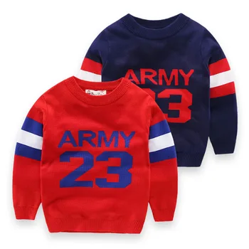 

High Quality Designer Knitted Baby Boy Jumper Sweaters Autumn Winter Cotton Boys and Girls Sweater Children Clothing Kids Tops