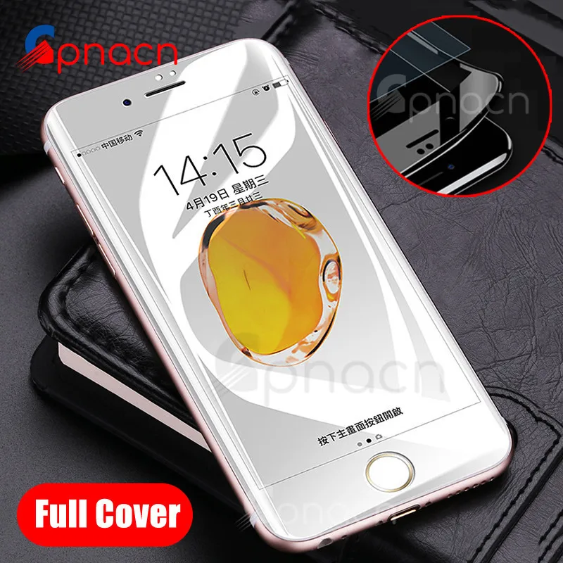 

GPNACN 4D Curved Full Cover Screen Protector For iPhone 7 6S 8 6 Tempered Glass On The For Apple iPhone 6 6s 7 8 Plus Glass Film