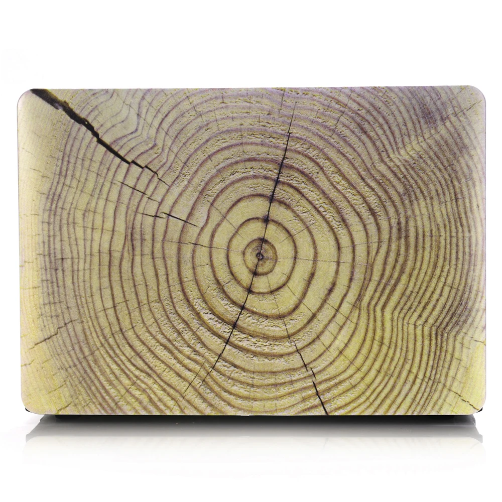 

1PC Fashion Wood Texture Laptop Body Shell Protective Hard Case for Apple Macbook Air 11 13 / Pro 13 15 / Pro Retina 12 13 15 M4