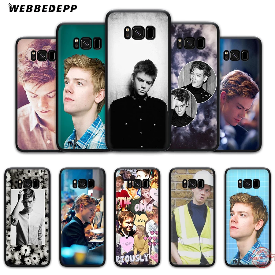 

WEBBEDEPP Thomas Sangster Soft Silicone Case for Samsung A3 A5 A6 A7 A8 A9 S6 S7 Edge S8 S9 S10e J6 Plus Note 8 9 2018