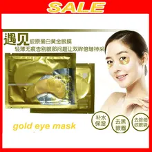 100 шт = 50 упаковок/партия кристаллическая коллагеновая Золотая Порошковая маска для глаз маска для ухода за глазами против темных кругов и против старения