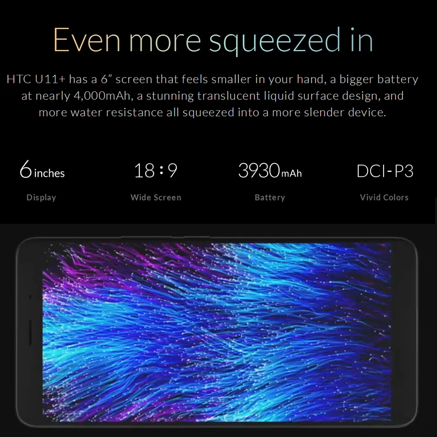 Hot Sale HTC U11 Plus U11+ 4G LTE Mobile Phone 6GB+128GB Snapdragon 835 Octa Core 6.0inch IP68 1440x2880P Android 8.0 Smartphone Hot Sale HTC U11 Plus U11+ 4G LTE Mobile Phone 6GB+128GB Snapdragon 835 Octa Core 6.0inch IP68 1440x2880P Android 8.0 Smartphone