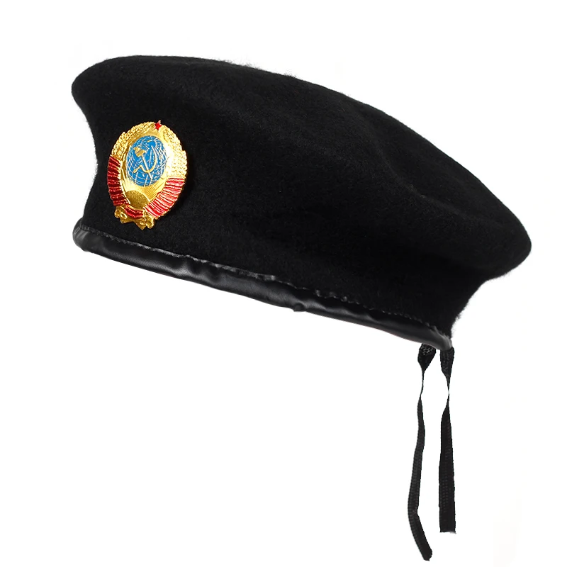 

2018 New russian cccp style wool beret winter men's formal wear professional casual dualuse cap high quality male hat hot