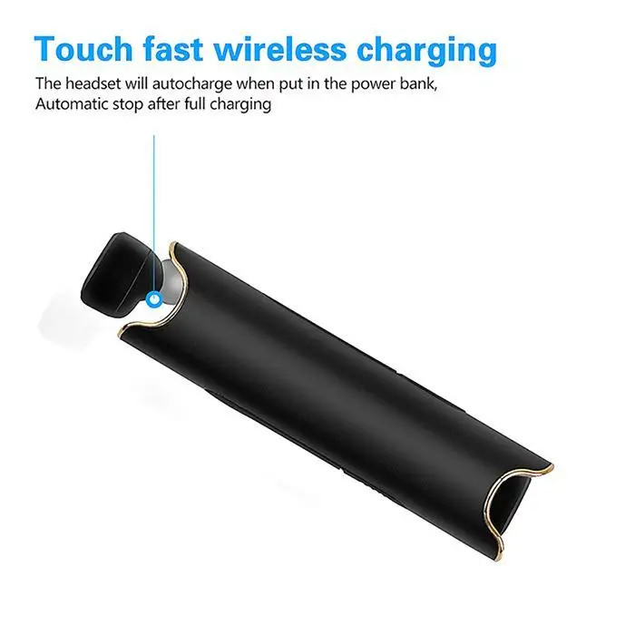 Bluetooth 5.0 Mini Binaural Waterproof Sports Bluetooth 5V/1mah Wireless 100 days Earphones 5V 3.4V-4.2V Headset