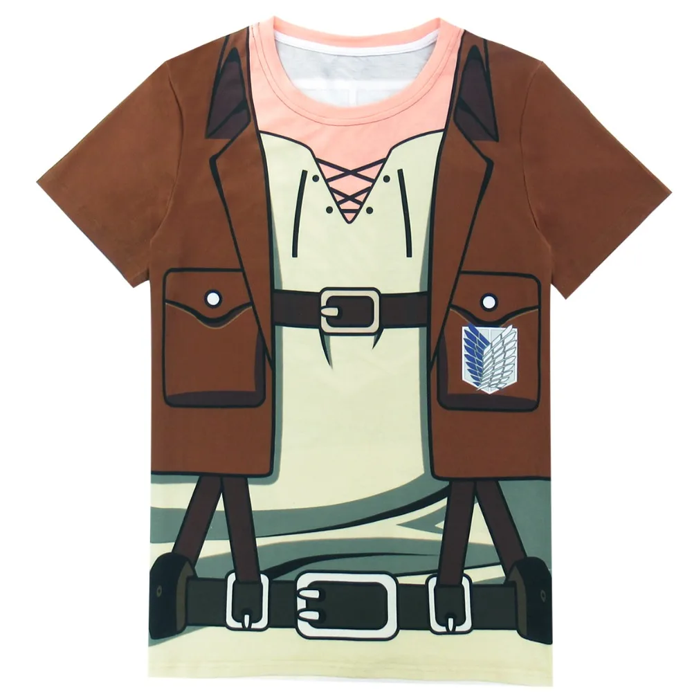 

Men Attack On Titan Scout 3D Printed T-Shirts Male Halloween Anime Cosplay Party Carnival Tee Adult Funny Short Sleeve Tops