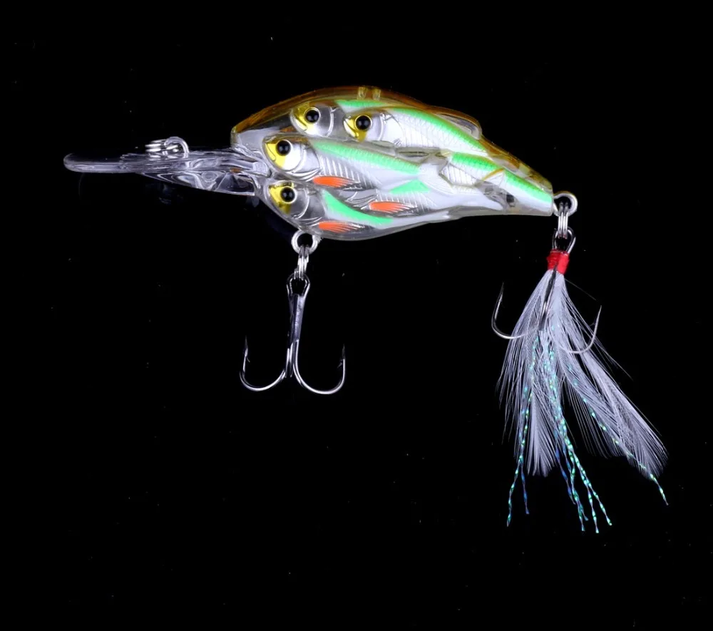 HENGJIA Hard Plastic Crankbiat Fishing Lure 7.5CM 9G 6# hooks Group Fishes Swimbait Minnow Fishing TAackle - Image 4