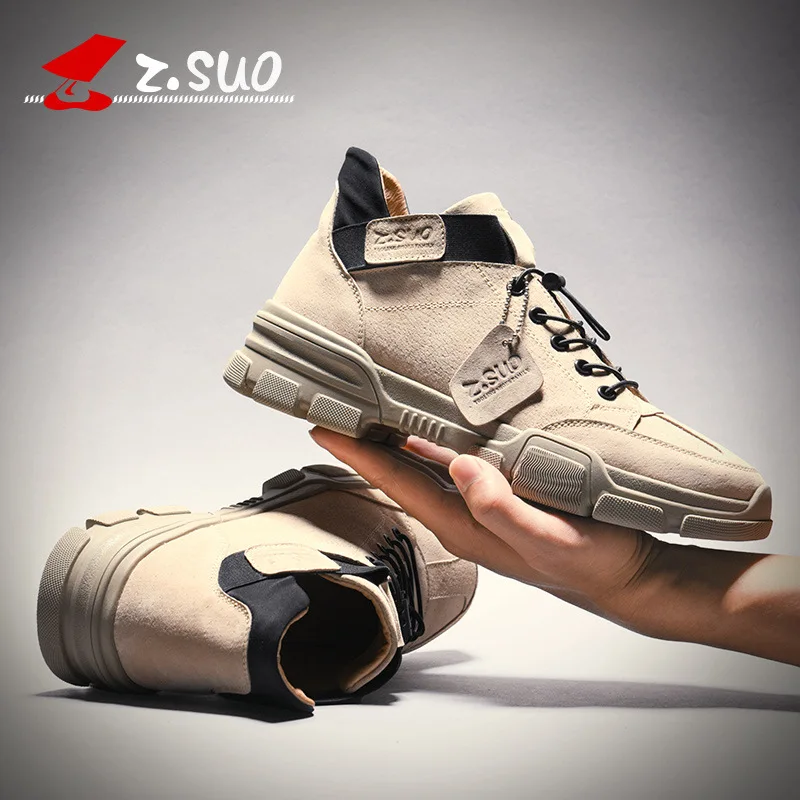 Spring new sneakers shoes men loose belt low help leather workshop wind size casual board shoes men's tide shoes