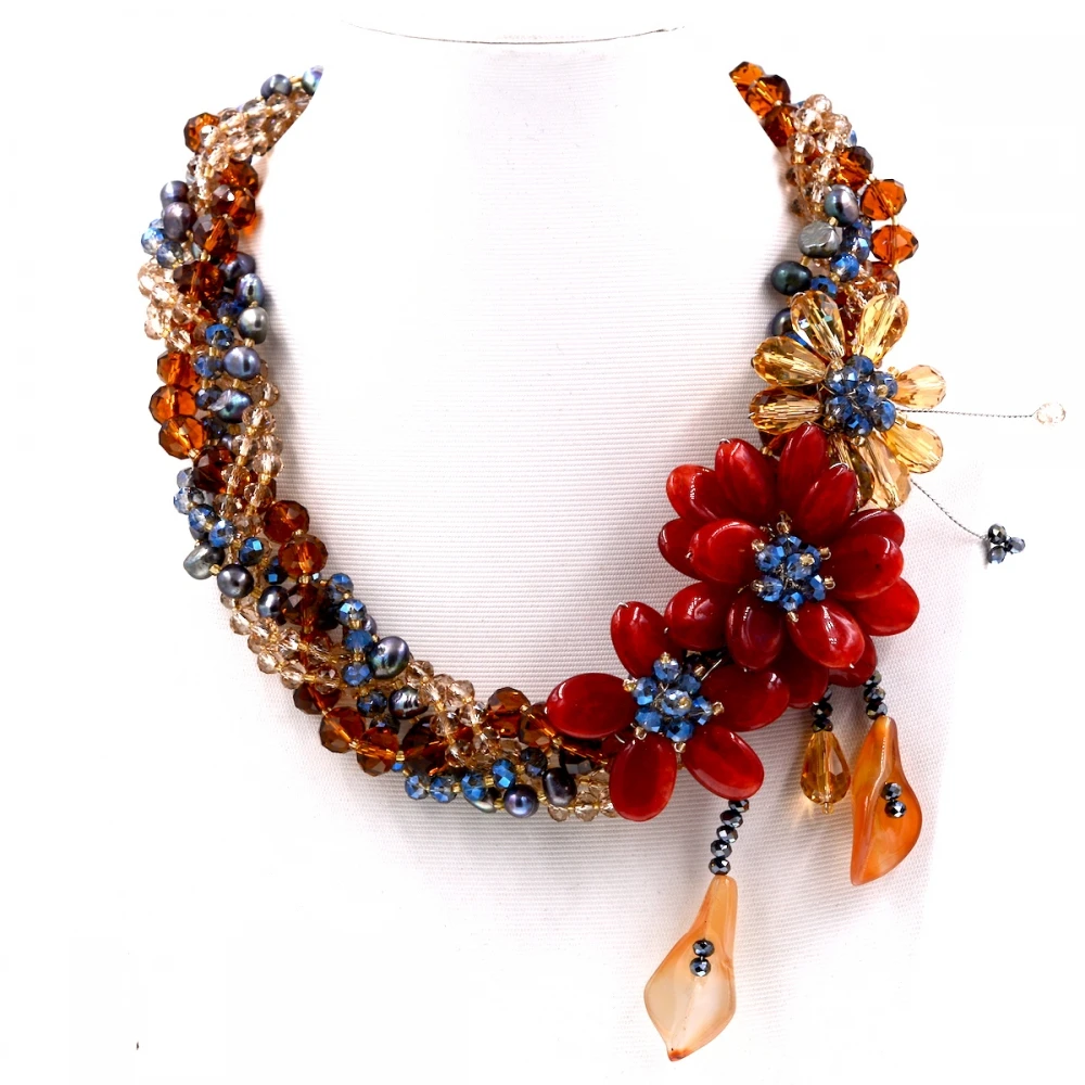 Женское винтажное ожерелье с пресноводным жемчугом 2017|vintage jewelry|brand jewelryjewelry brand |