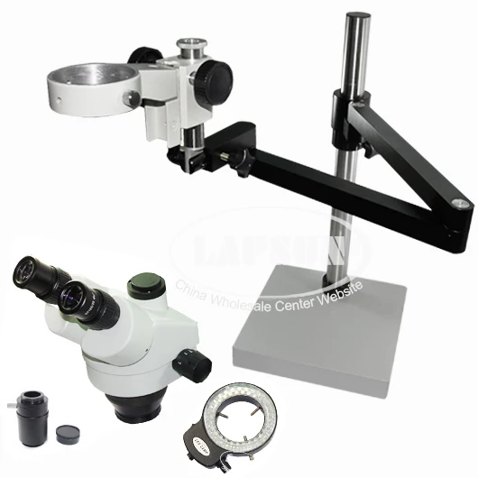 7X 7X Trinocular Industrial Inspection Zoom Stereo Microscope ...