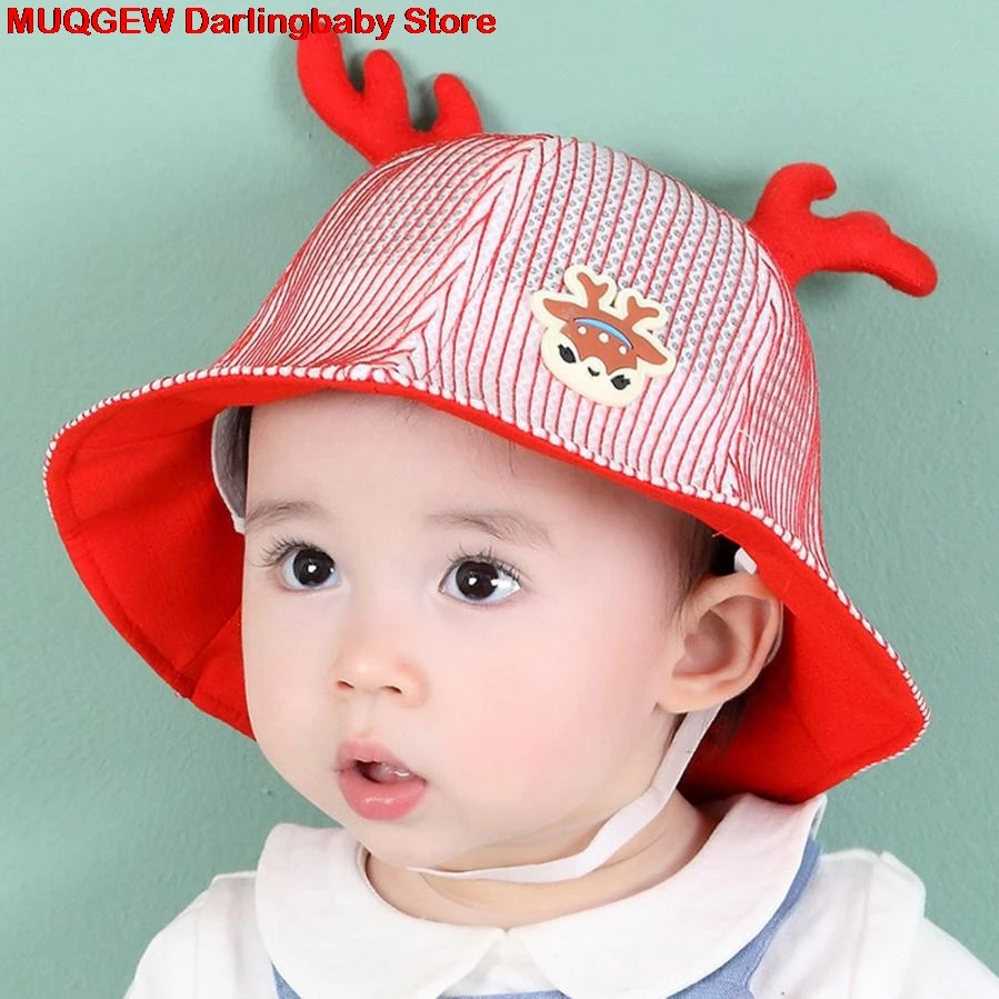 Детская шапка для Кепки мультфильм Deerhorn солнце бассейна модные популярные рыбак