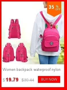 Женский рюкзак, маленький рюкзак, Женская нейлоновая сумка, модный дорожный водонепроницаемый рюкзак Kiple, сумка через плечо