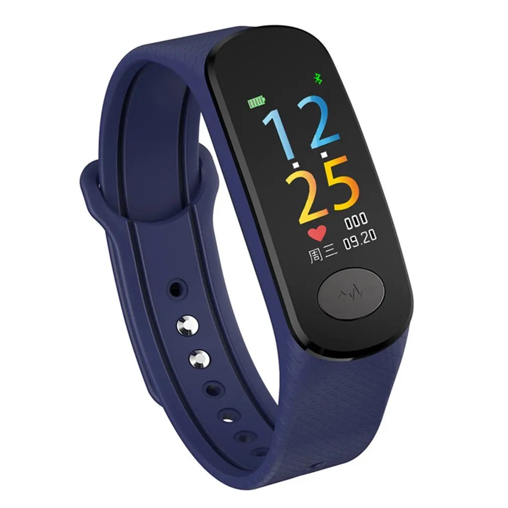 

New Fashion Female Ecg Blood Pressure Monitoring Color Screen Intelligent Bracelet PPG+ECG Dual Heart Rate Measuring Bracelet