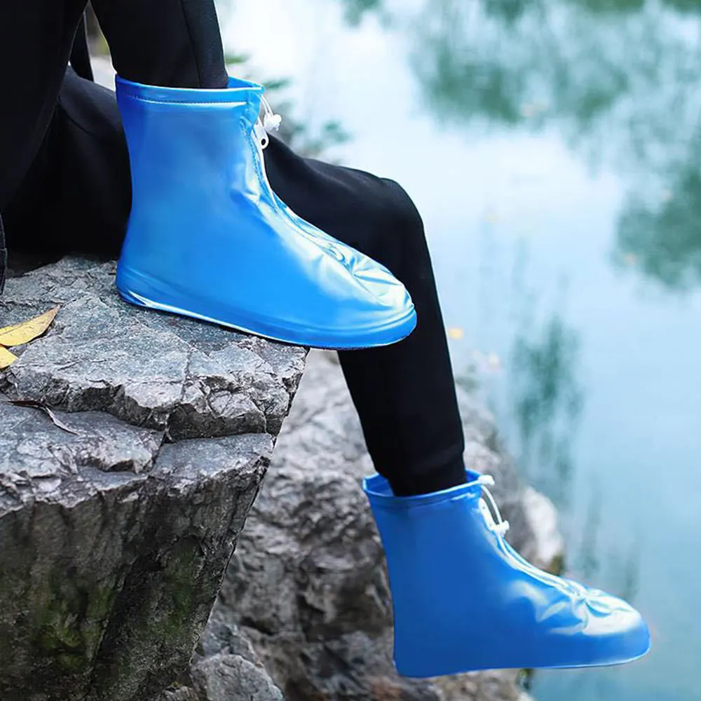 1 пара водостойкие высокие Нескользящие утолщенные Детские обувь для защиты от дождя s чехлы протектор обувь загрузки чехол унисекс Пряжка дождевые Чехлы для обуви