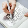 DIY Multi Function Ruler Book Mark iPhone UI Stencils Kits Cartoon Stainless Steel Mode For Planner Nail Decor Design ► Photo 1/4