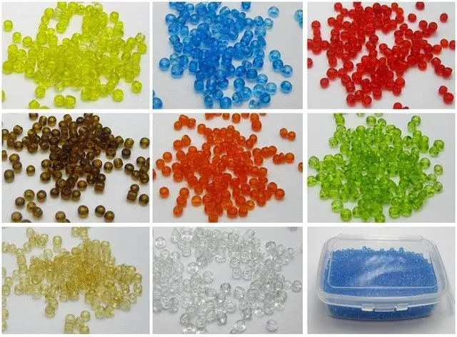 5000 Transparent Clear Glass Seed Beads 2mm (10/0) + Storage Box