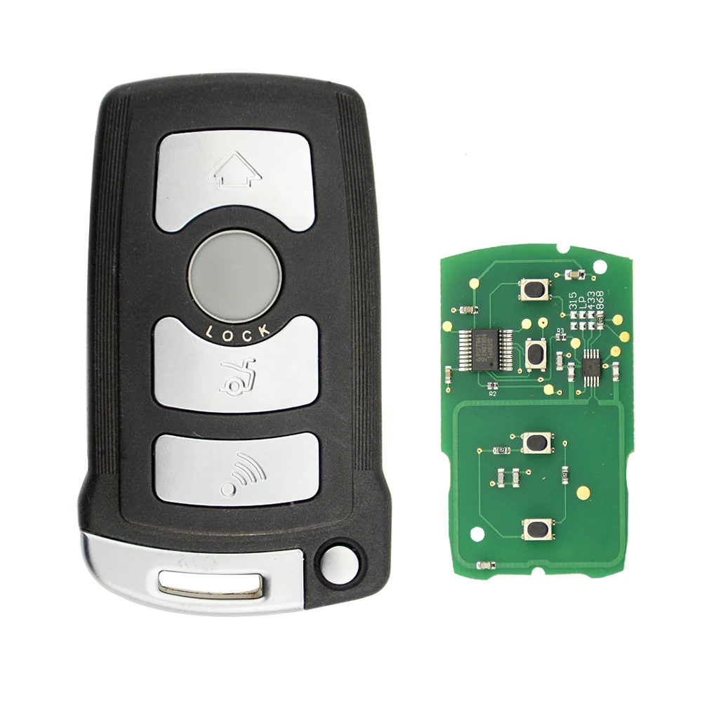 Remoto da Chave do Carro Inteligente para Bmw Cas1 com Inserção Okeytech 868mhz 1 3 5 Série 7 x5 x6 z4 Id46 Chip Cas3 Hu92 Lâmina 315 - 315lp 433 17 Chave Do Carro Inteligente para BMW 1