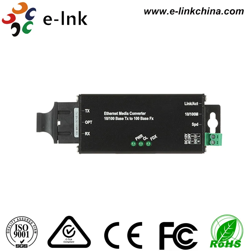 

Hardened Microtype 10/100/1000M Ethernet Media Converter with Multi-mode SC Connector SM 20KM