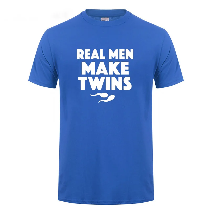 Новая детская футболка с надписью Daddy dafts Day Gifts Real Men Make Twins для мужчин забавная