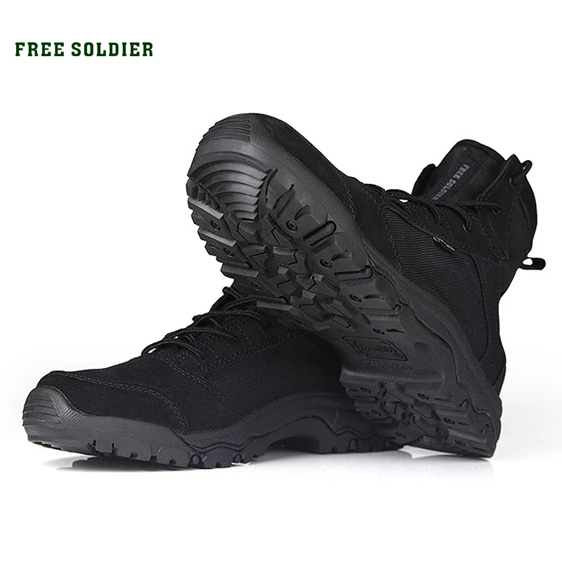 FREE SOLDIER открытый тактические походные ботинки скальные туфли мужчины обувь дышащая легкие горные ботинки, кроссовки