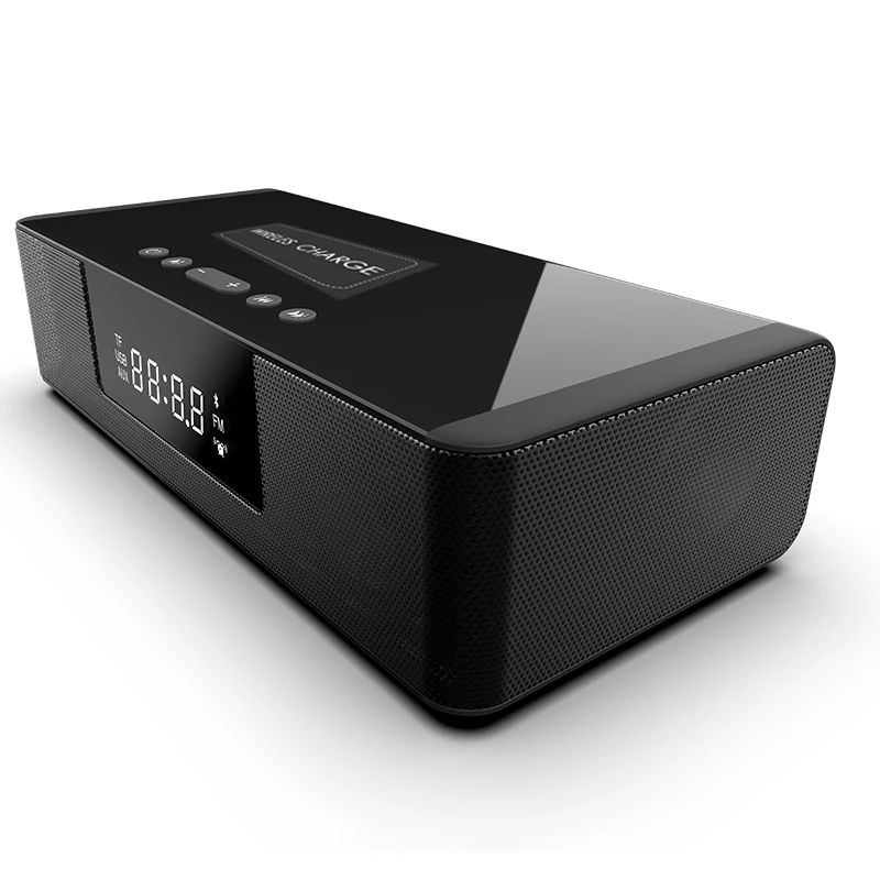 Wireless Bluetooth Column Soundbar Stereo Speaker Powerful TV Home Theater 4.0A Battery Sound Bar TF U-Disk Clock With Display