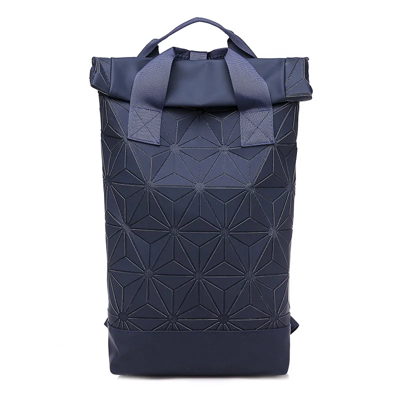 

JIULIN Women Backpack Luminous Geometric Backpack For Teenage Girls Plaid Sequin Holographic Diamond Backpack Mochila Feminina