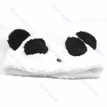 С рисунком в виде животных, Очаровательная Толстовка С Капюшоном Панда шапочка "межвежонок" Зимняя теплая мягкая шапка