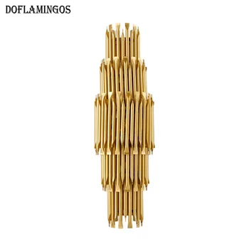 

2018 New aluminum pipe Gold wall lamp indoor lighting bedside lamps wall lights for home decorative wall light fixture