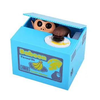 

Adeeing Monkey Style Coin Money Box Piggy Bank Collecting Saving Money Bank