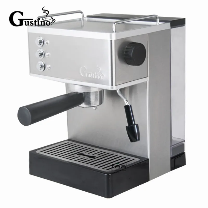 

Gustino 19Bar Semi Automatic Coffee Maker Espresso Machine with Froth Milk Stainless Steel 304 Housing for Home or Office Using