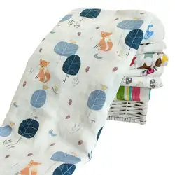 Дети новорожденных пеленание Одеяло младенческой хлопок удобные муслин пеленать Полотенца 120*120 см высокого качества