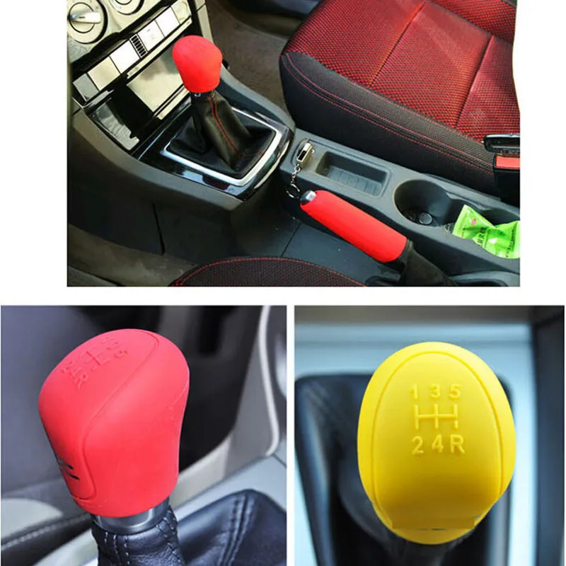 Car Suv Rubber Gear Shift Knob Shifter Cover Stall For Fiat Punto Palio Uno Idea Bravo Sedici Grande Tipo Qubo Panda Mobi|Handbrake Grips| - Aliexpress