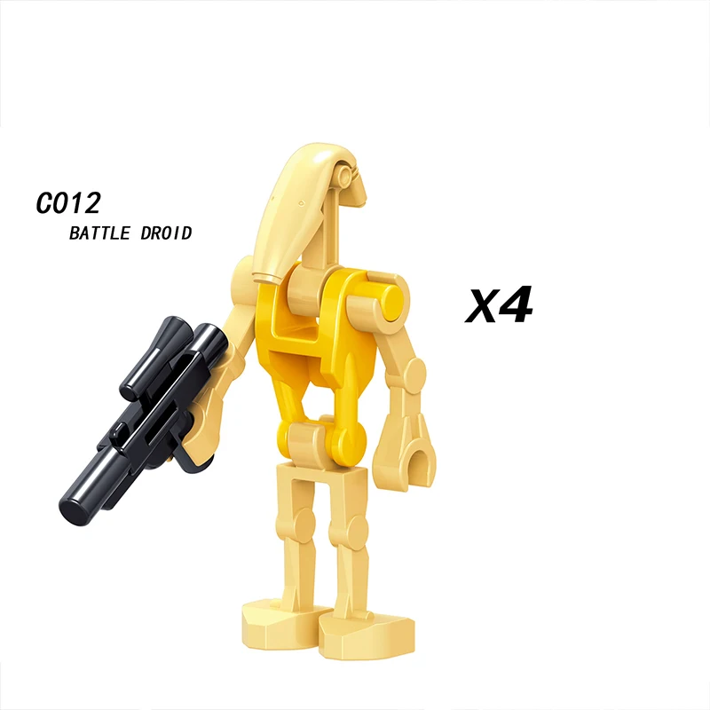 4pcs/lot Legoings Star Wars Building Blocks Battle droid RO-GR Super battle droid Model building blocks figures for children Toy 4pcs/lot Legoings Star Wars Building Blocks Battle droid RO-GR Super battle droid Model building blocks figures for children Toy