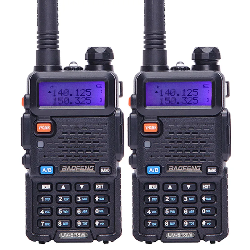 2PCS Baofeng UV 5R 8W High Power Powerful walkie talkie Two Way Radio