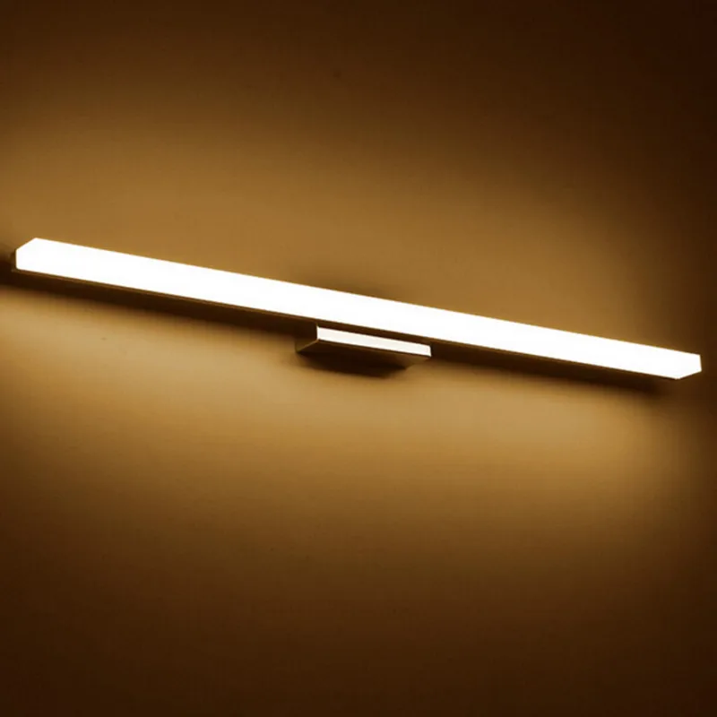 2018 الاكريليك أدى الجدار مصباح 7 واط 40 سنتيمتر AC85-265V الحمام مرآة الجبهة ضوء للماء داخلي الفورية الغرور أضواء ماكياج مصابيح