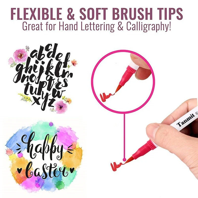 Dual Head Sketch Markers Pen121824364872100 Colors Brush Fineliner Watercolor Copic Watercolor Art Markers  Drawing Set 3