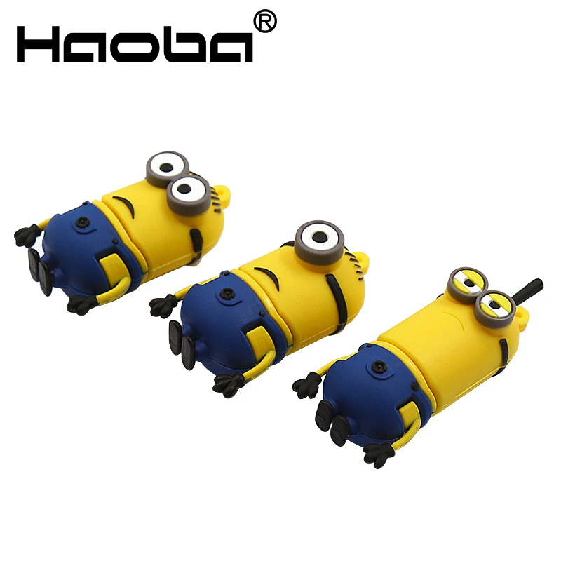 Minions usb flash drive 32GB usb2.0 64GB 128GB pendrive 4GB 8GB 16GB