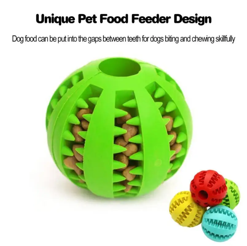 

Pet Dog Toys For Dog Tooth Clean Ball Of Food Extra-tough Rubber Ball Funny Interactive Elasticity Ball Dog Chew Toy