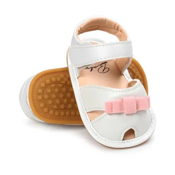 

2017 Summer New Style Baby Girl Shoes Butterfly-knot Hook & Loop Hook & Loop Sole Prewalkers Baby Girl Sandals