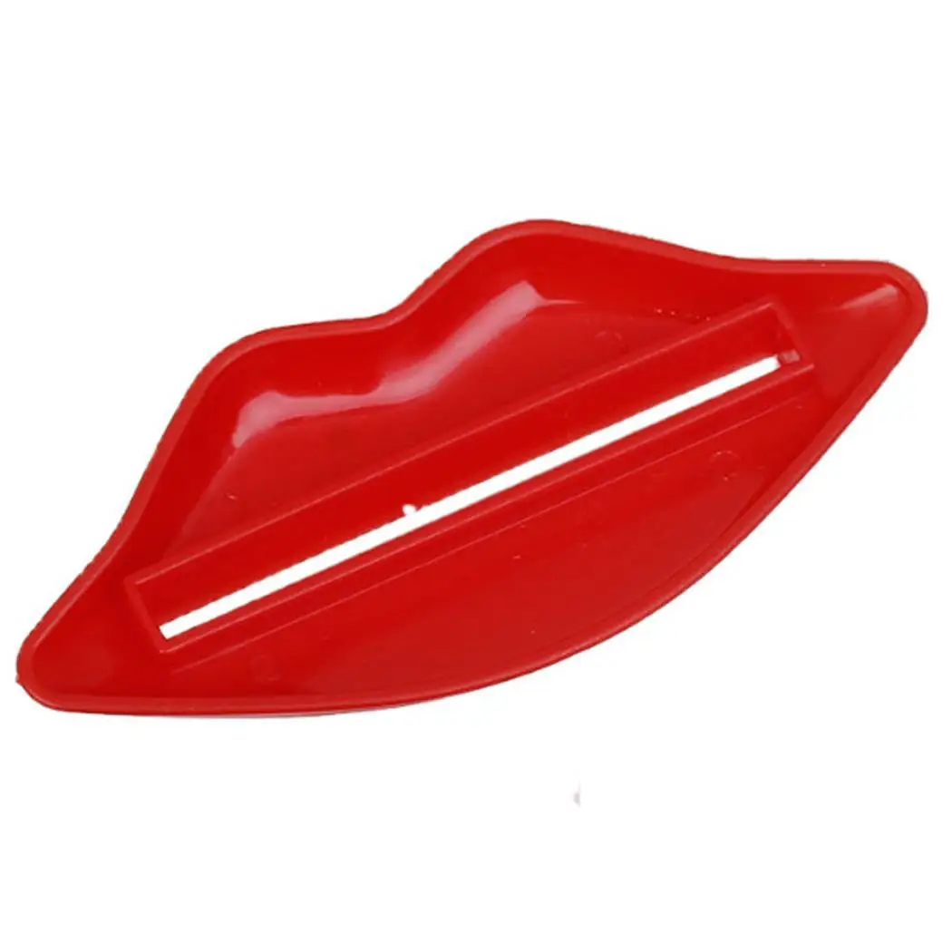 Durable Cute Mouth Shape Toothpaste Squeezer Home Red Dispenser