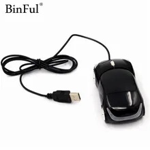 BinFul модная Проводная компьютерная USB мышь в виде автомобиля 3D Автомобильная Форма USB оптическая игровая мышь Мыши для ПК ноутбука компьютера