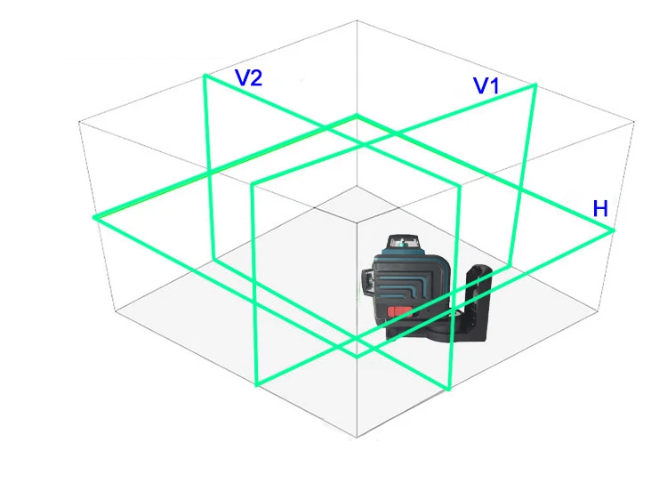 XEAST 12 линий 3D синий лазерный уровень самонивелирующийся 360 горизонтальный и вертикальный крест синий лазерный луч с режимом наклона и наружного режима
