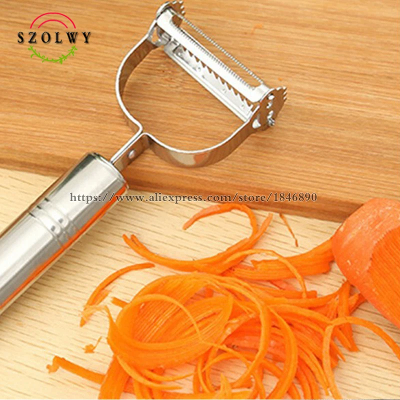 

2 in 1 Multifunctional vegetable carrot potato stainless steel peeler grater slicer cutter kitchen gadgets