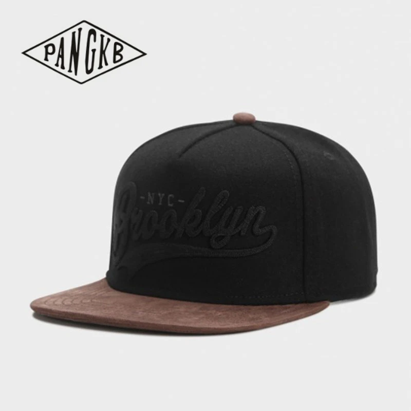 PANGKB брендовая Кепка FASTBALL Бруклин черная шерстяная ткань Осень зима хип хоп snapback