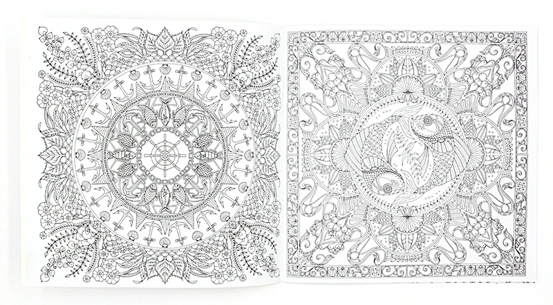 1 PCS New 24 Pages Lost Ocean Inky Adventure Coloring Book For Children Adult Relieve Stress Kill Time Painting Drawing Art Book 1 PCS New 24 Pages Lost Ocean Inky Adventure Coloring Book For Children Adult Relieve Stress Kill Time Painting Drawing Art Book